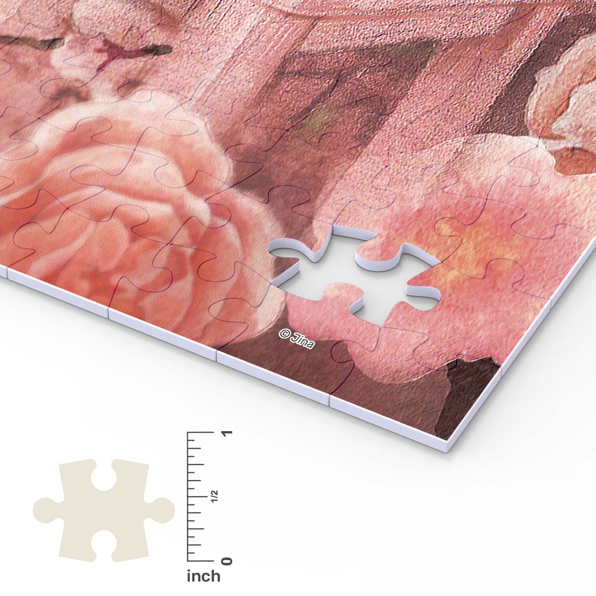 Jina - A cat in the Rose Garden (U1051) | 1008 pcs