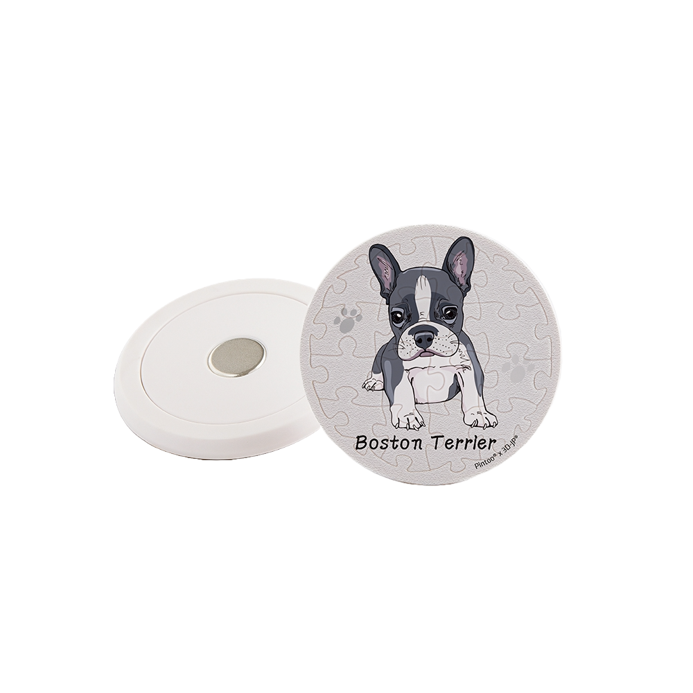 Pintoo Puzzle Magnet - Boston Terrier (16 puzzle pcs) | JK