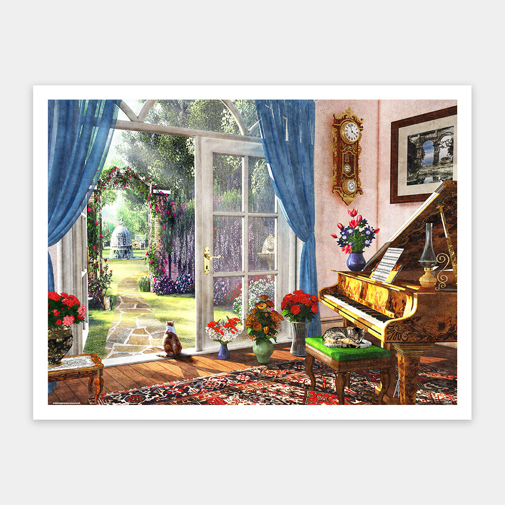 Dominic Davison- Tranquility Time in Piano Room (1200 pcs)