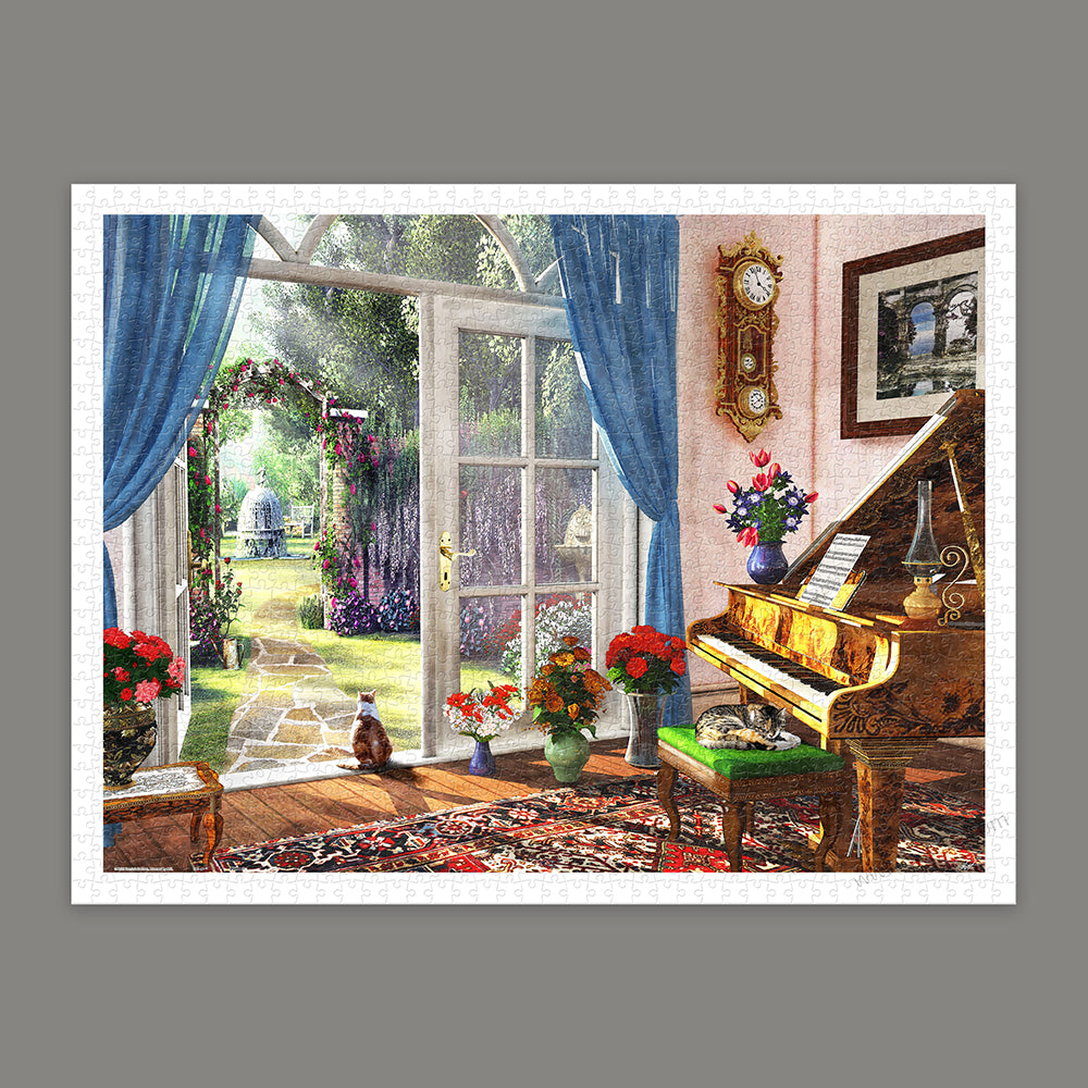 Dominic Davison- Tranquility Time in Piano Room (1200 pcs)