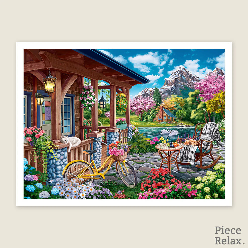 Image World - Colorful Lake House (1200 pcs)