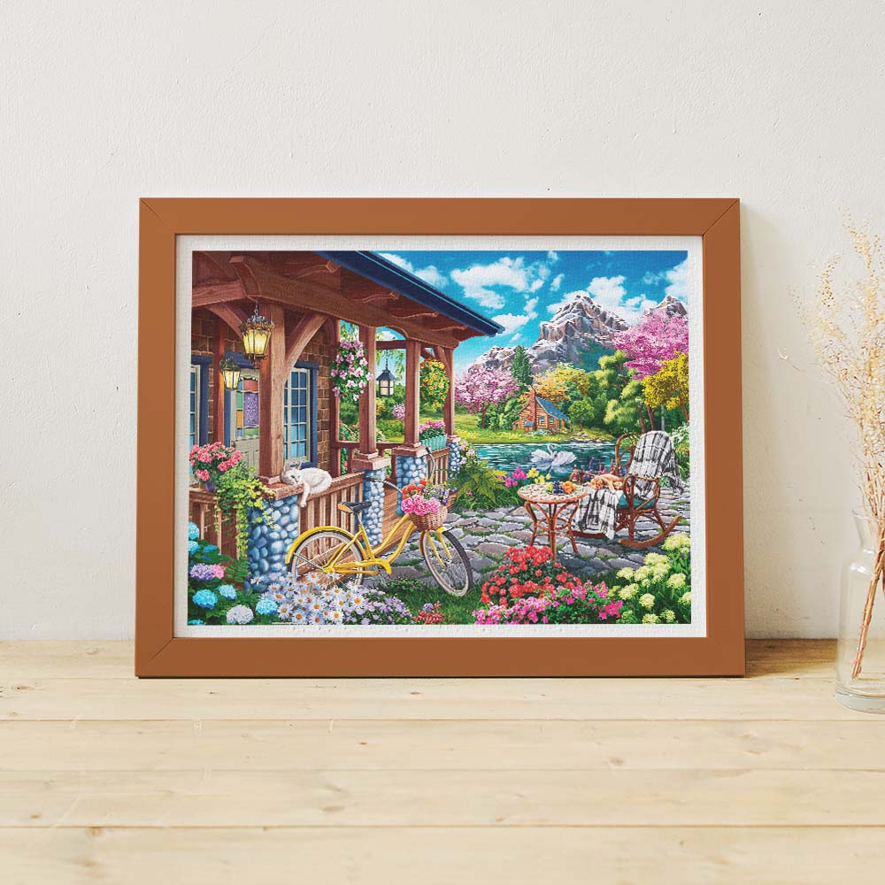 Image World - Colorful Lake House (1200 pcs)