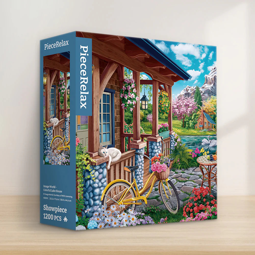 Image World - Colorful Lake House (1200 pcs)