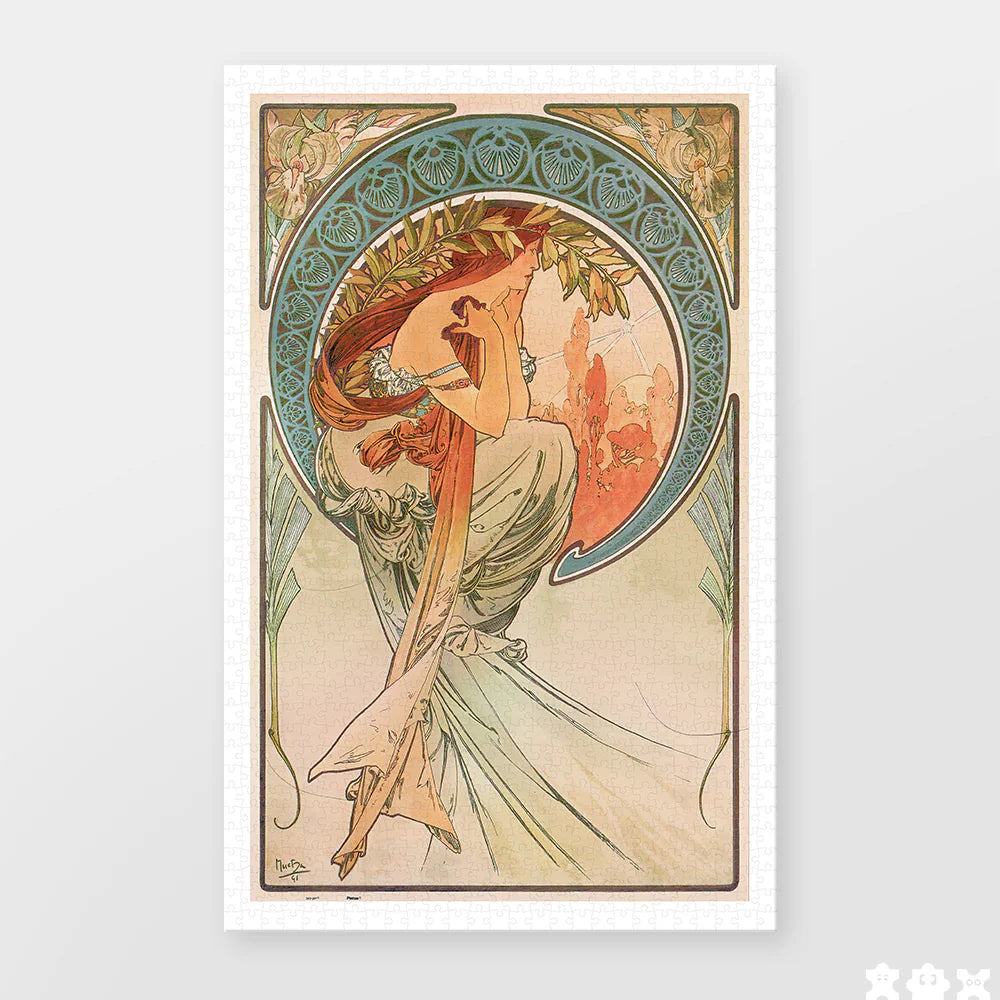 Alphonse Mucha - The Arts - Poetry (1000 pcs)