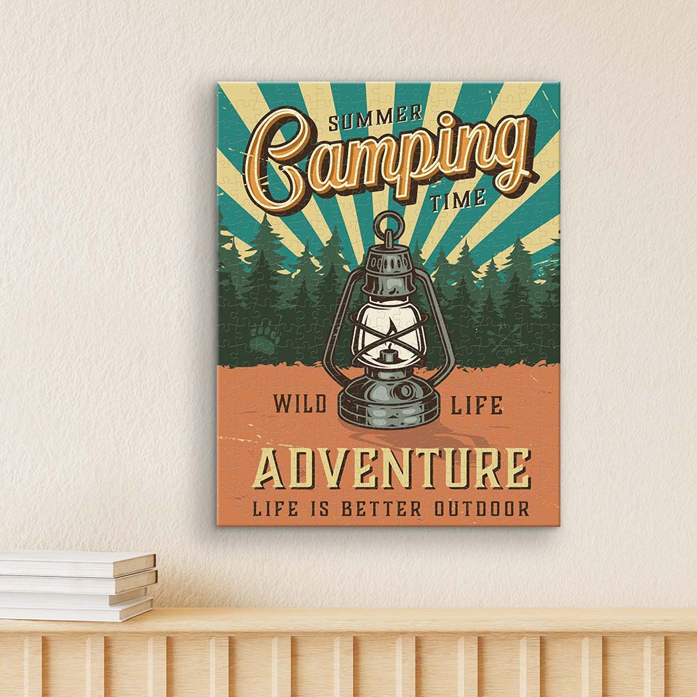 Retro Poster - Camping Lantern