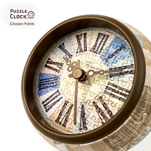 Puzzle Table Clock - Graceful Blue (145 pcs)