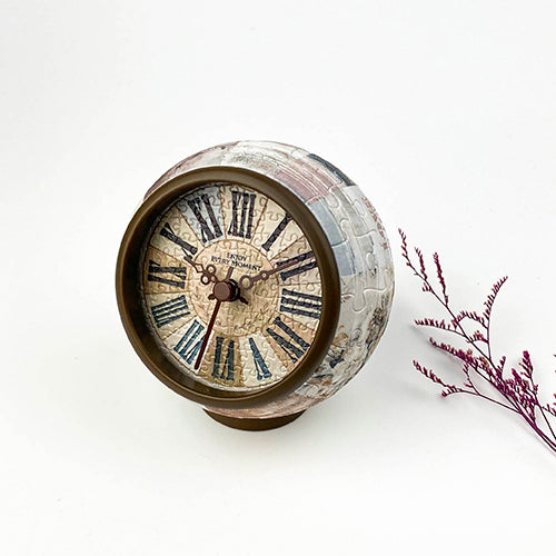 Puzzle Table Clock - Classic Brown (145 pcs)