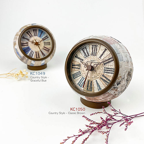 Puzzle Table Clock - Classic Brown (145 pcs)