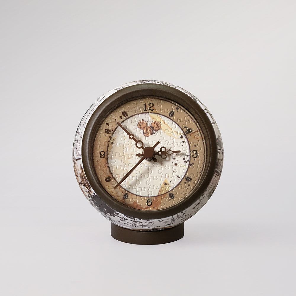 Puzzle Table Clock - Manuscript Coffee (145 pcs)