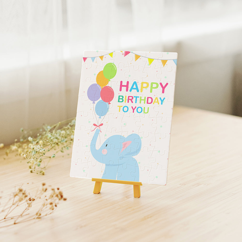 Puzzle Letter Card - Make a Wish