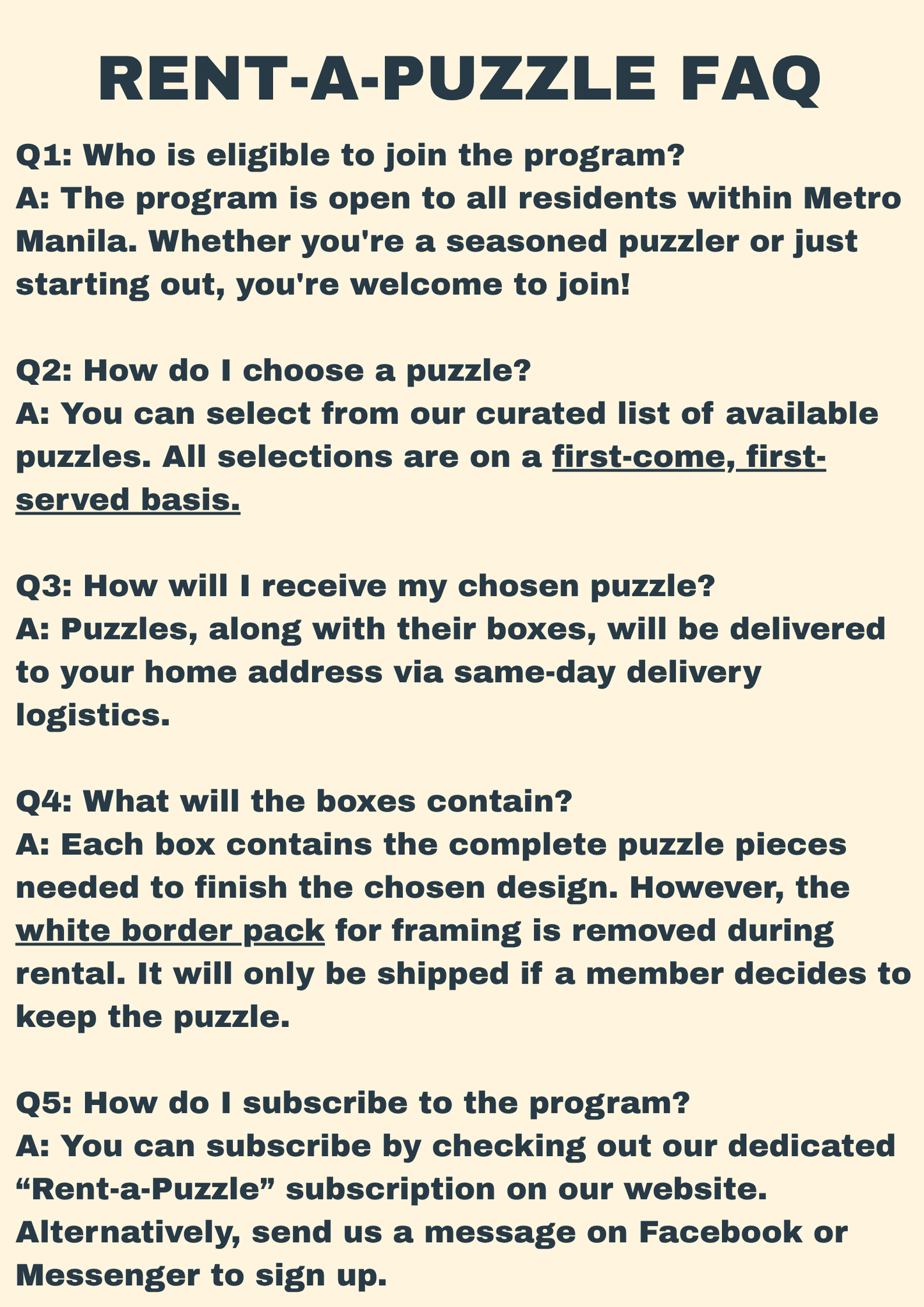 Rent-A-Puzzle Subscription