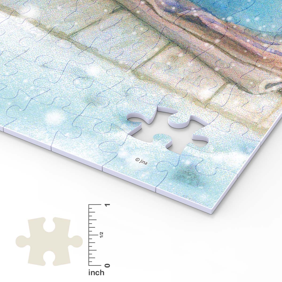 Jina - A snow cat (U1052) | 504 pcs