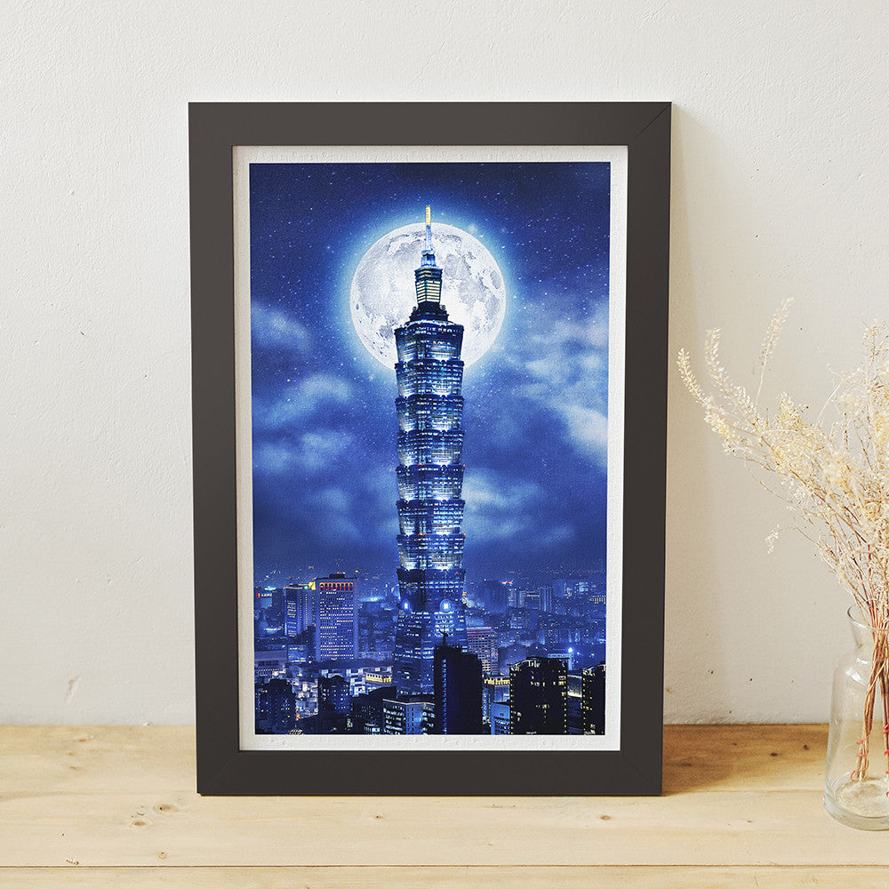 Moon Night Series - Taipei Skyline