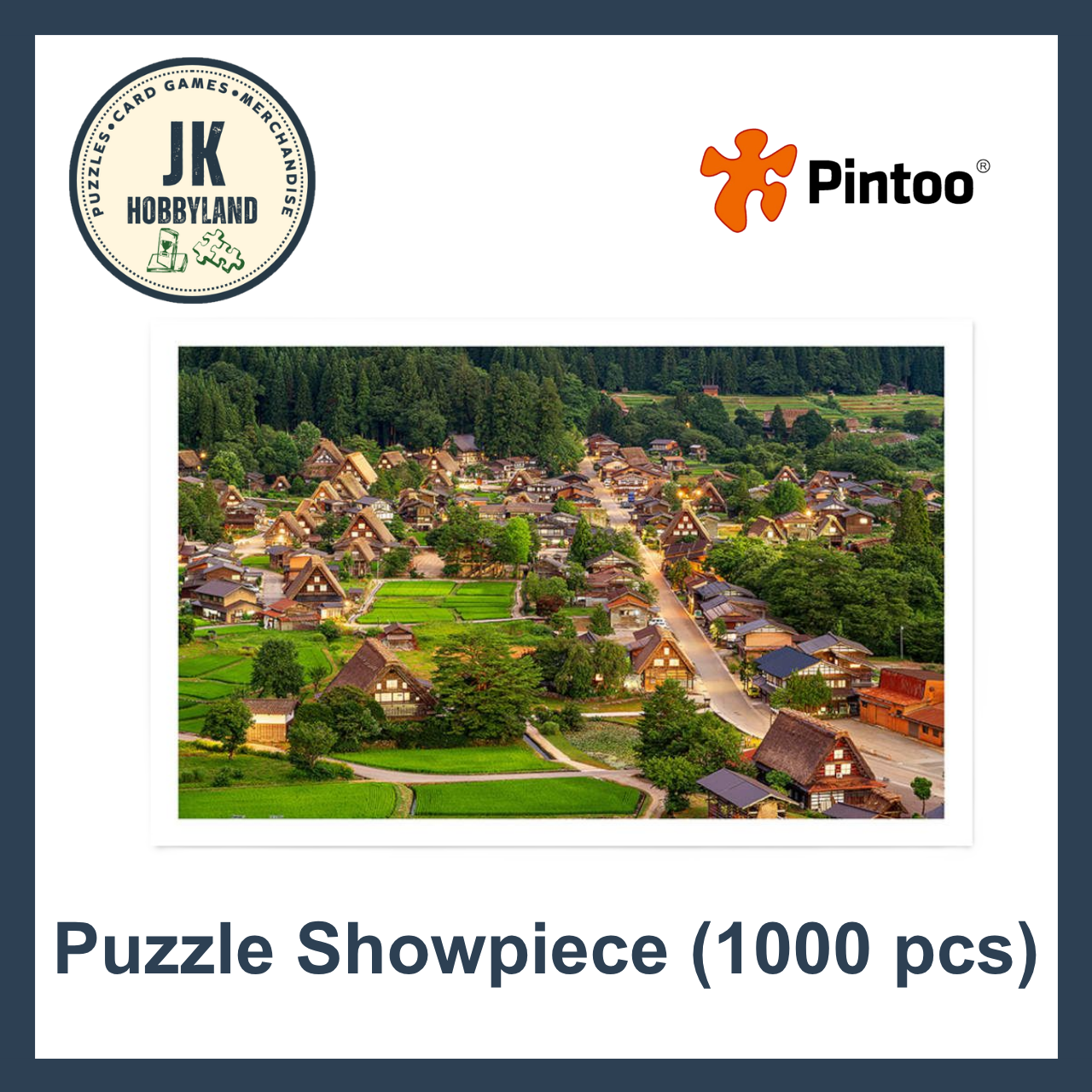 Pintoo Showpiece Puzzle 1000 pcs | Verdant Shirakawa-go, Japan (H4233)