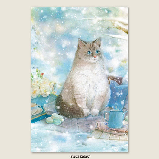 Jina - A snow cat (U1052) | 504 pcs
