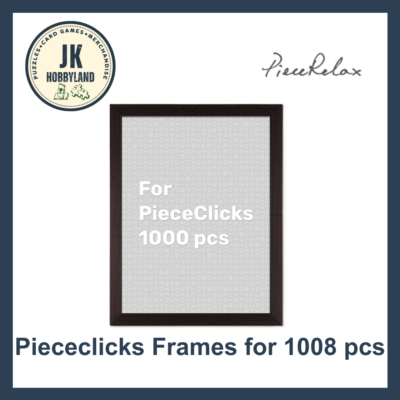 PieceRelax PieceClicks Frame - Charcoal Brown (1008 pcs) (W1263)