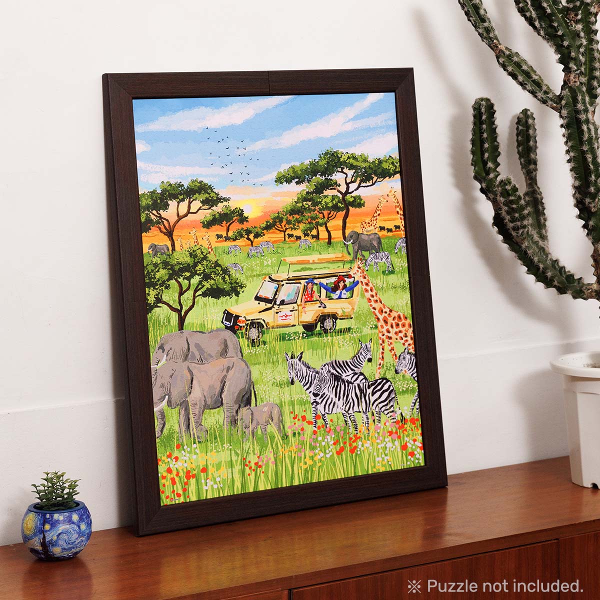 PieceRelax PieceClicks Frame - Charcoal Brown (1008 pcs) (W1263)