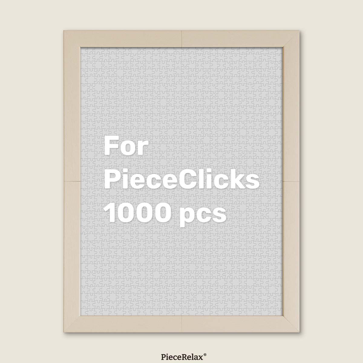 PieceRelax PieceClicks Frame - Oatmeal (1008 pcs) (W1261)