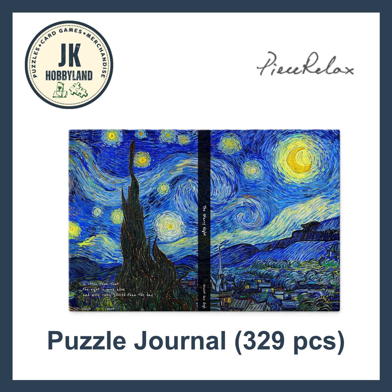 PieceRelax Puzzle Journal 329 pcs | Van Gogh - The Starry Night (YA1063)