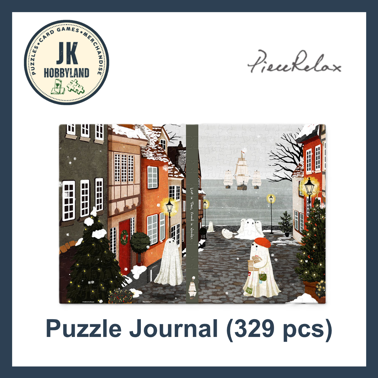 PieceRelax Puzzle Journal 329 pcs | Katherine Blower - Harbor's First Snow (YA1074)