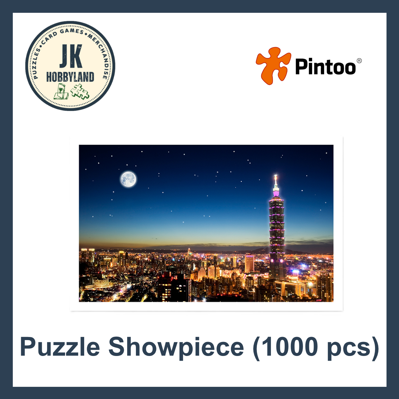 Pintoo Showpiece Puzzle 1000 pcs | Taipei Skyline (H1719)