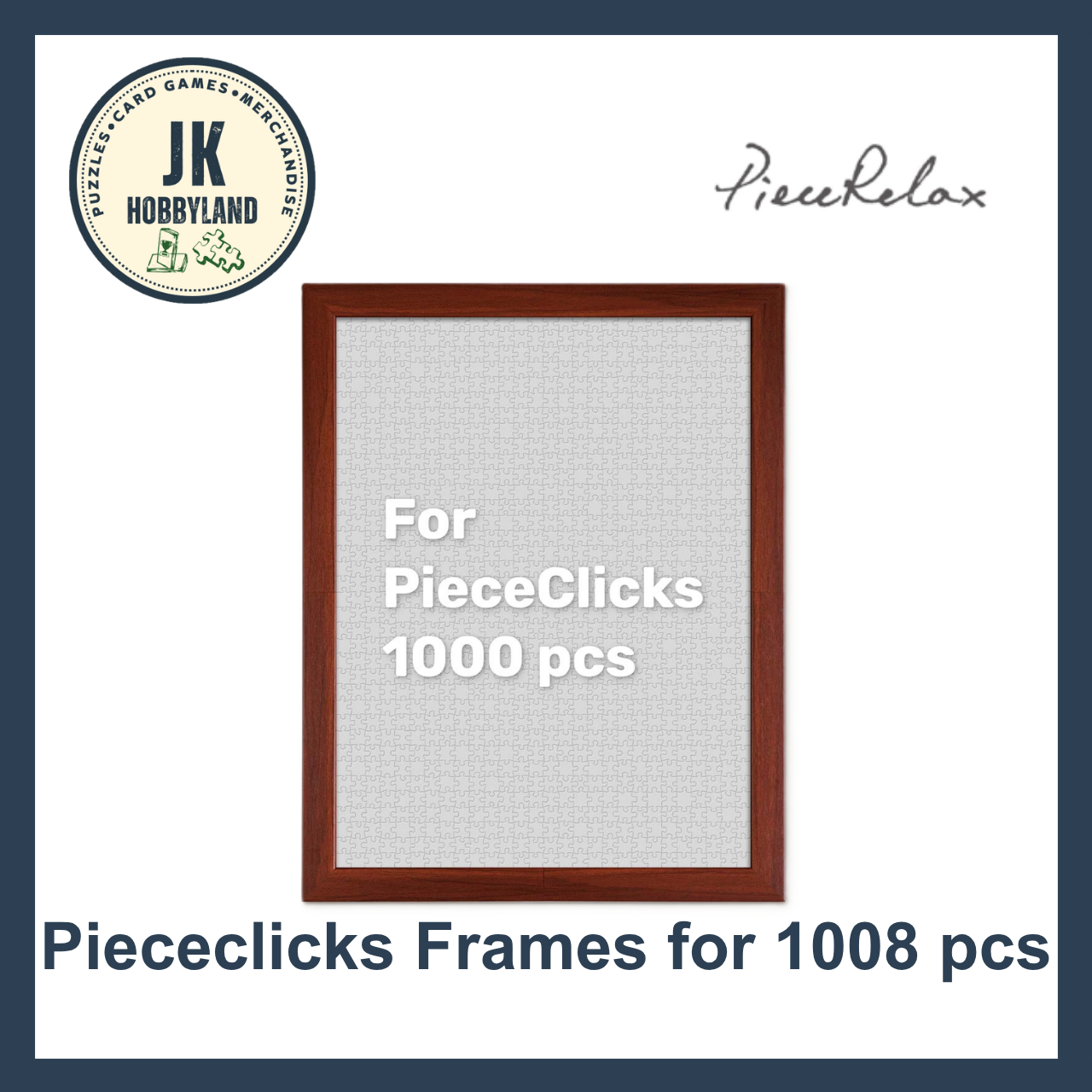 PieceRelax PieceClicks Frame - Dark Maple (1008 pcs) (W1262)
