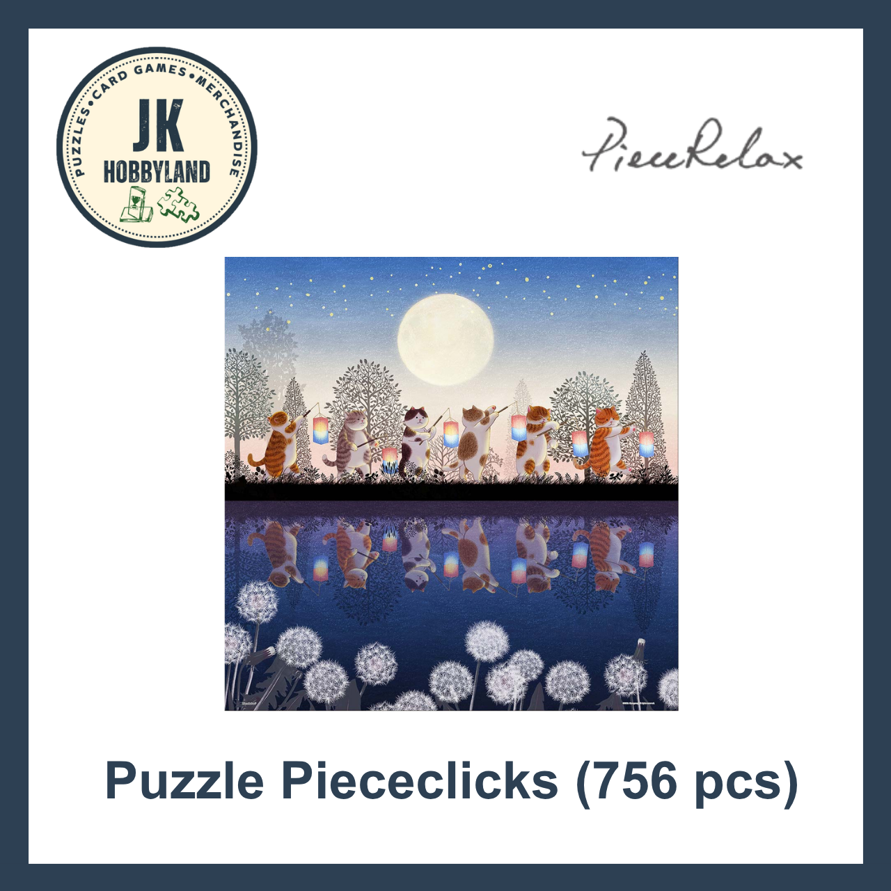 PieceRelax PieceClicks Puzzle 756 pcs | Nyangsongi - Cats Night Tour (U1056)