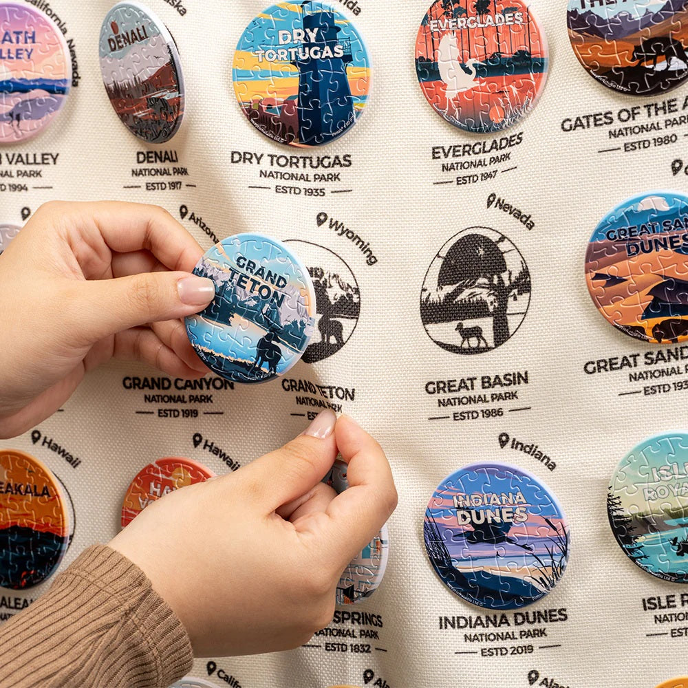 PieceRelax Puzzle Badge Set 1008 pcs | Studio Inception - US National Parks (BD1133)