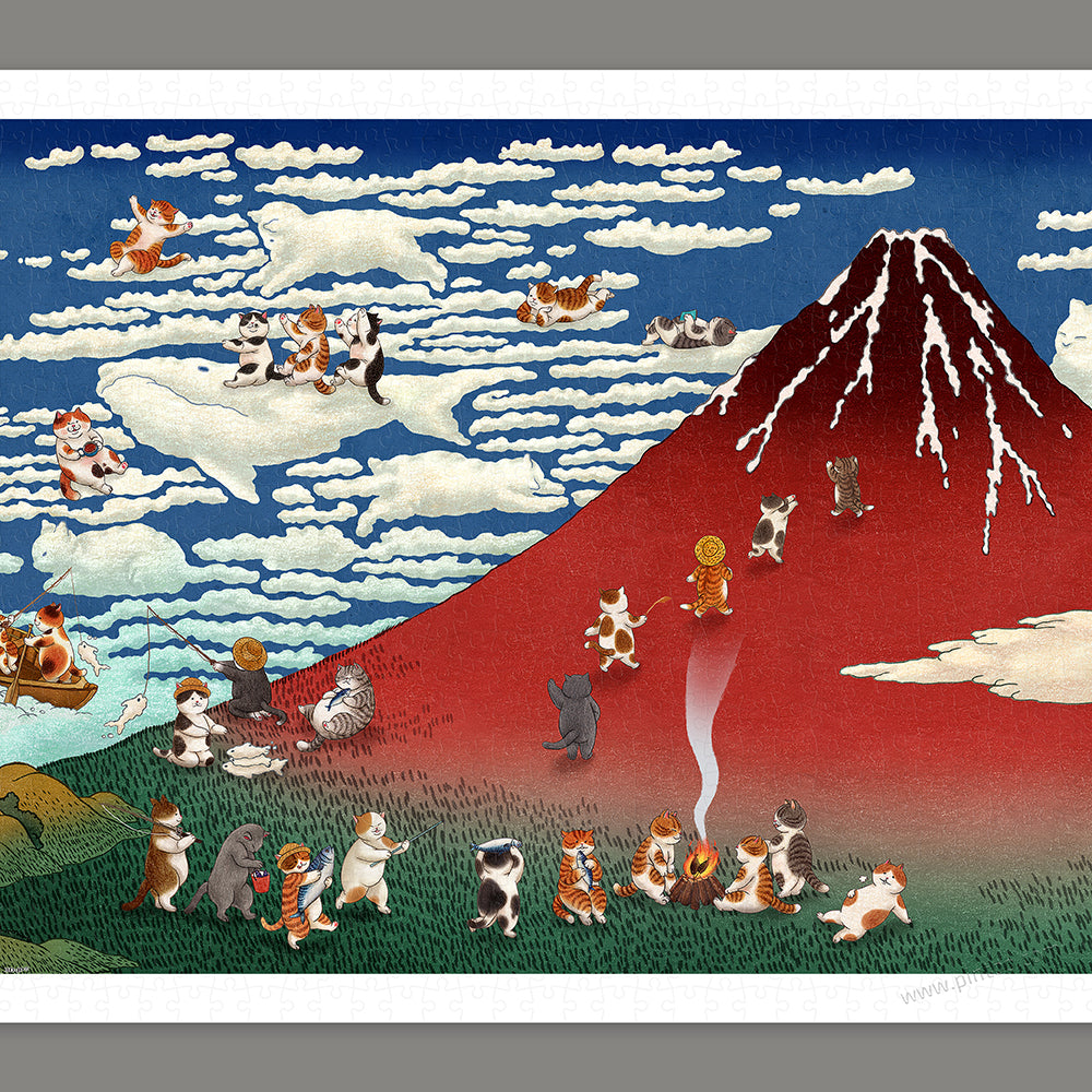 Pintoo Showpiece Puzzle 1000 pcs | Nyangsongi - Cat Wind, Clear Morning (H4193)