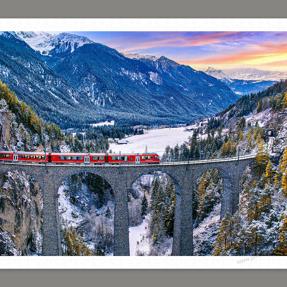 Pintoo Showpiece Puzzle 1000 pcs | A Meandering Journey to Zermatt, Switzerland (H4086)