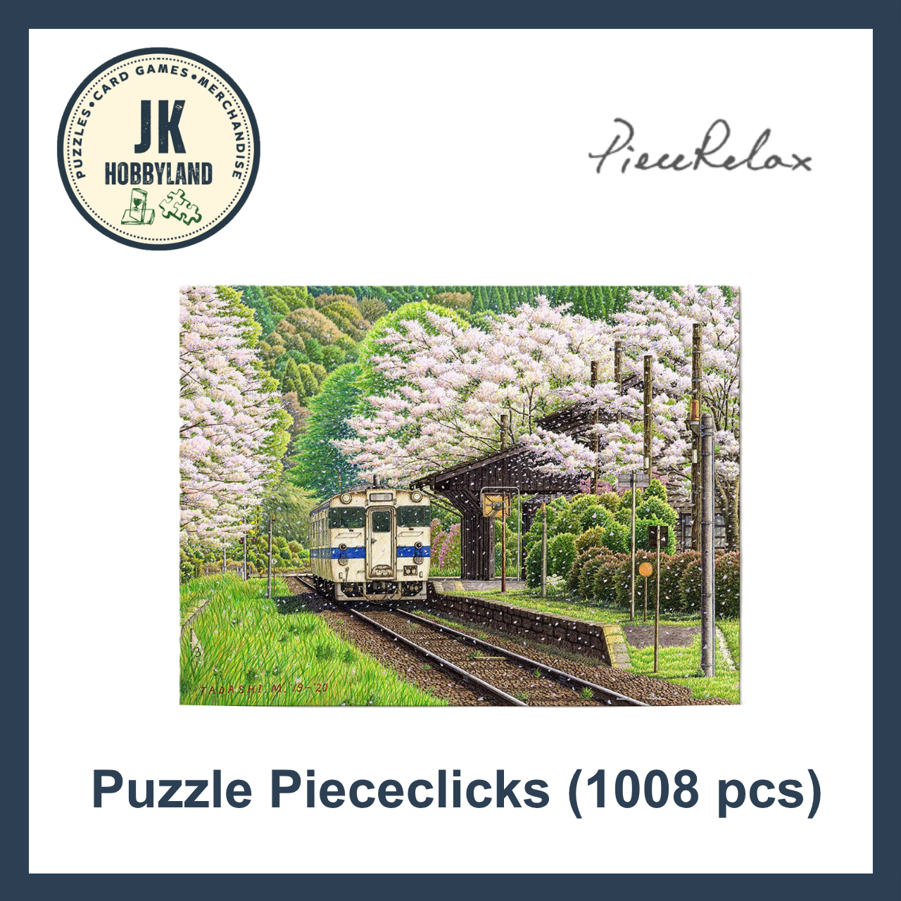 PieceRelax PieceClicks Puzzle 1008 pcs | Tadashi Matsumoto - Falling Cherry Blossoms (U1144)