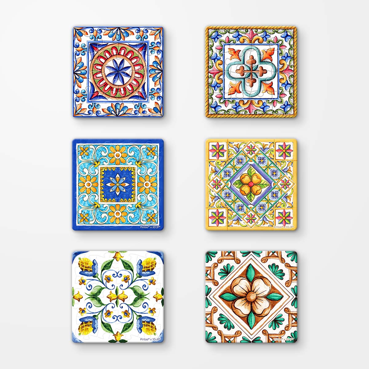Vintage Flora Tile (D1602) | 96 pcs