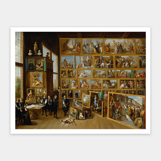 David Teniers - Archduke Leopold William in his Gallery at Brussels (H4137) | 1200 pcs