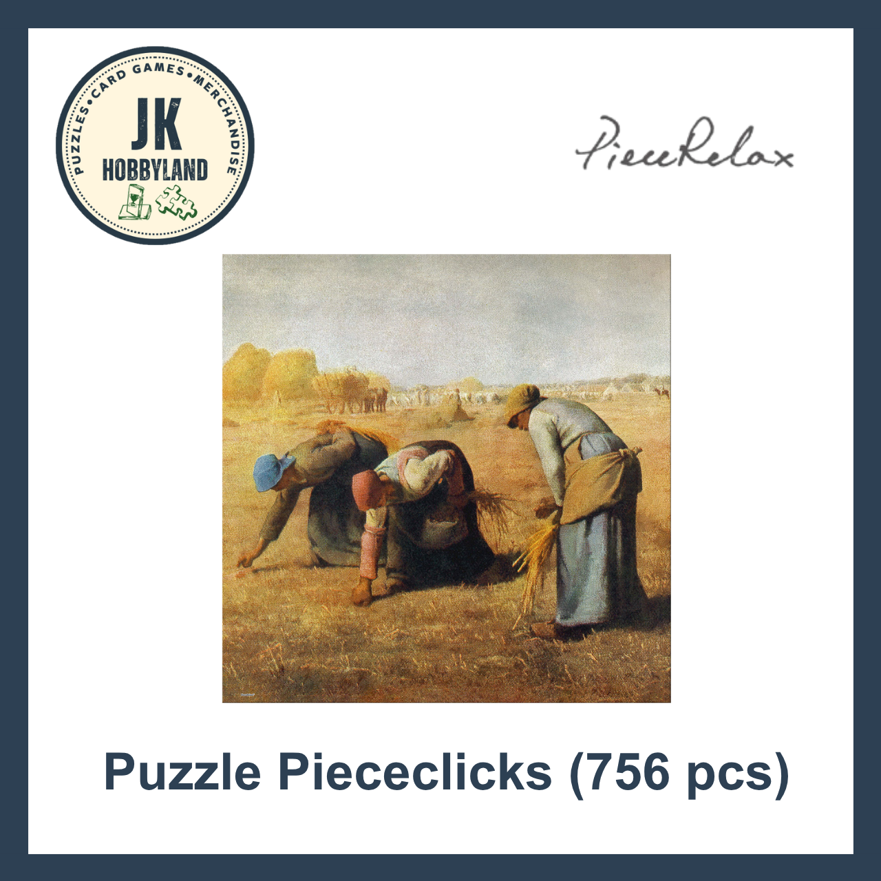 PieceRelax PieceClicks Puzzle 756 pcs | Millet - The Gleaners (U1118)