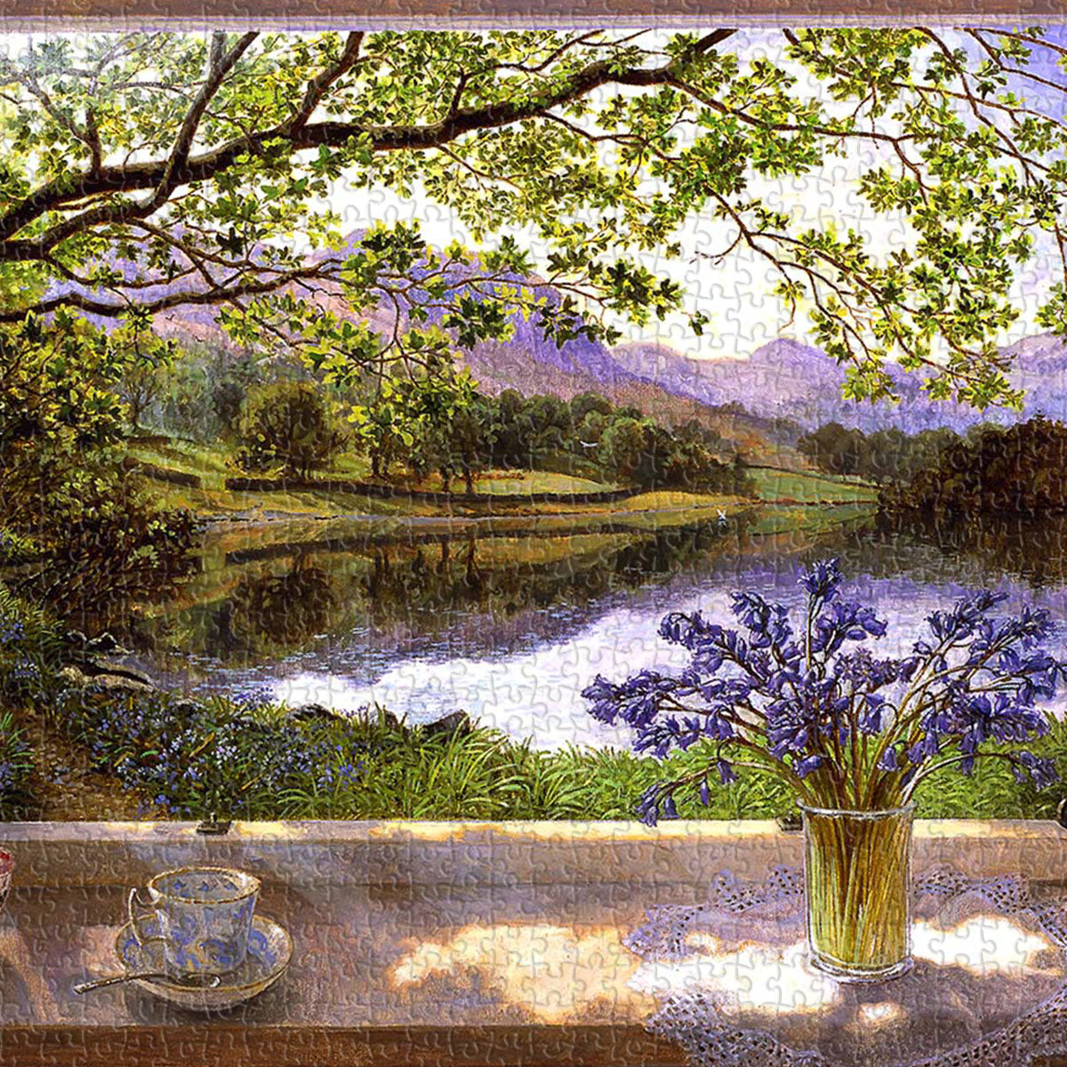 PieceRelax PieceClicks Puzzle 1008 pcs | Stephen Darbishire - The First Bluebells (U1132)