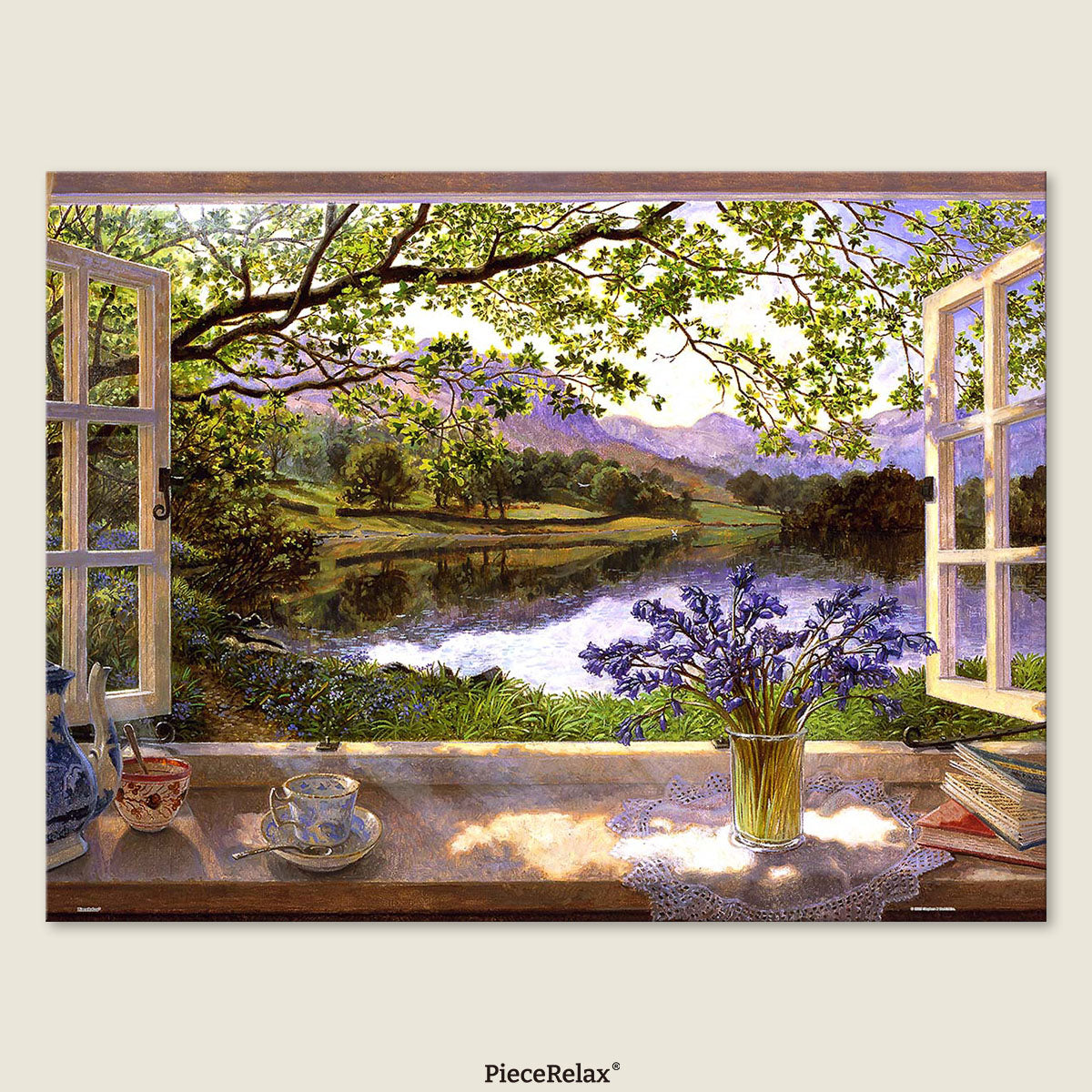 PieceRelax PieceClicks Puzzle 1008 pcs | Stephen Darbishire - The First Bluebells (U1132)
