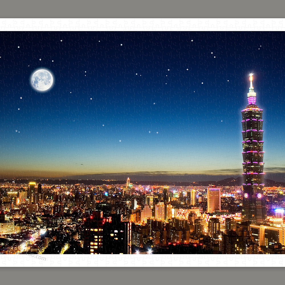 Pintoo Showpiece Puzzle 1000 pcs | Taipei Skyline (H1719)