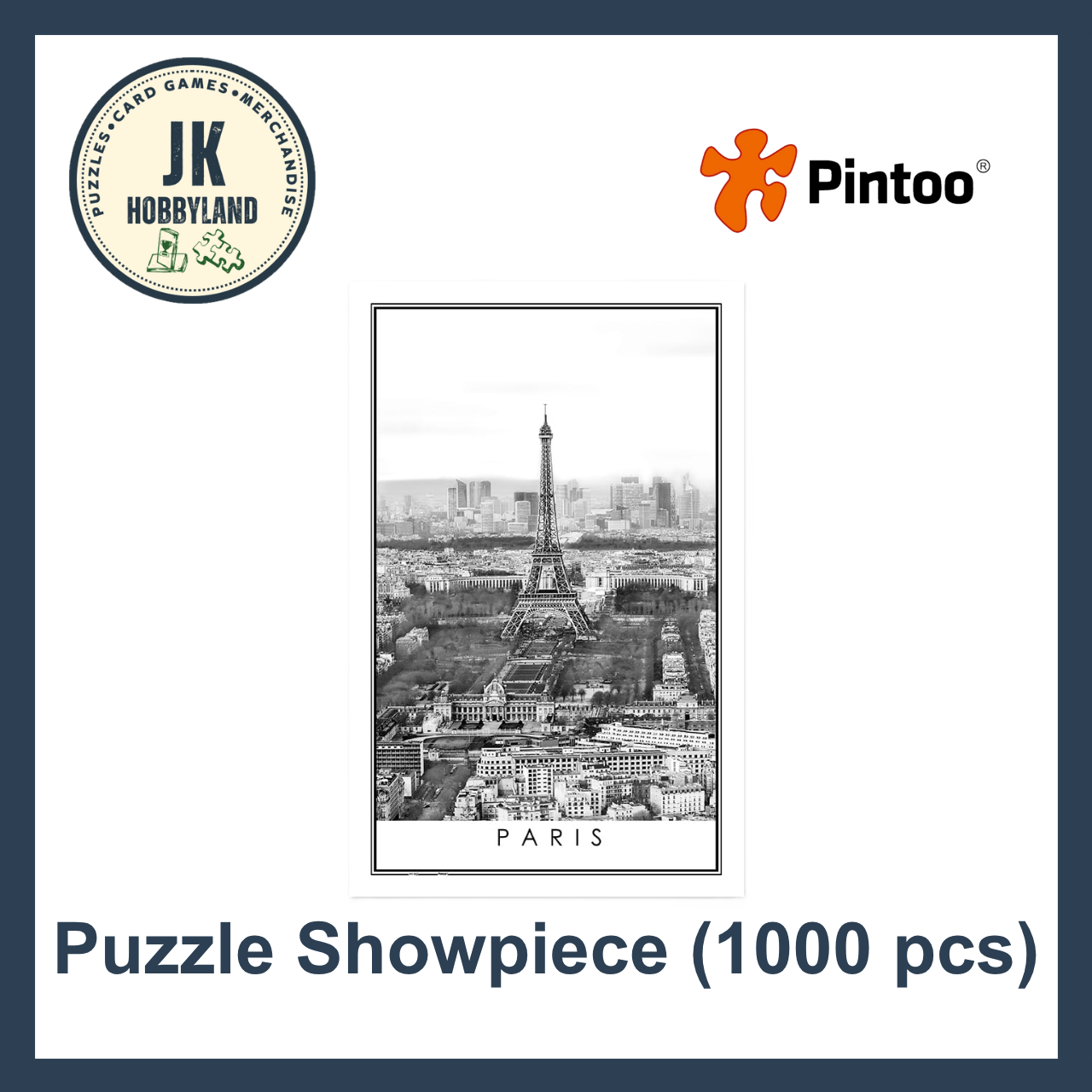 Pintoo Showpiece Puzzle 1000 pcs | Black and White - Paris (H2614)