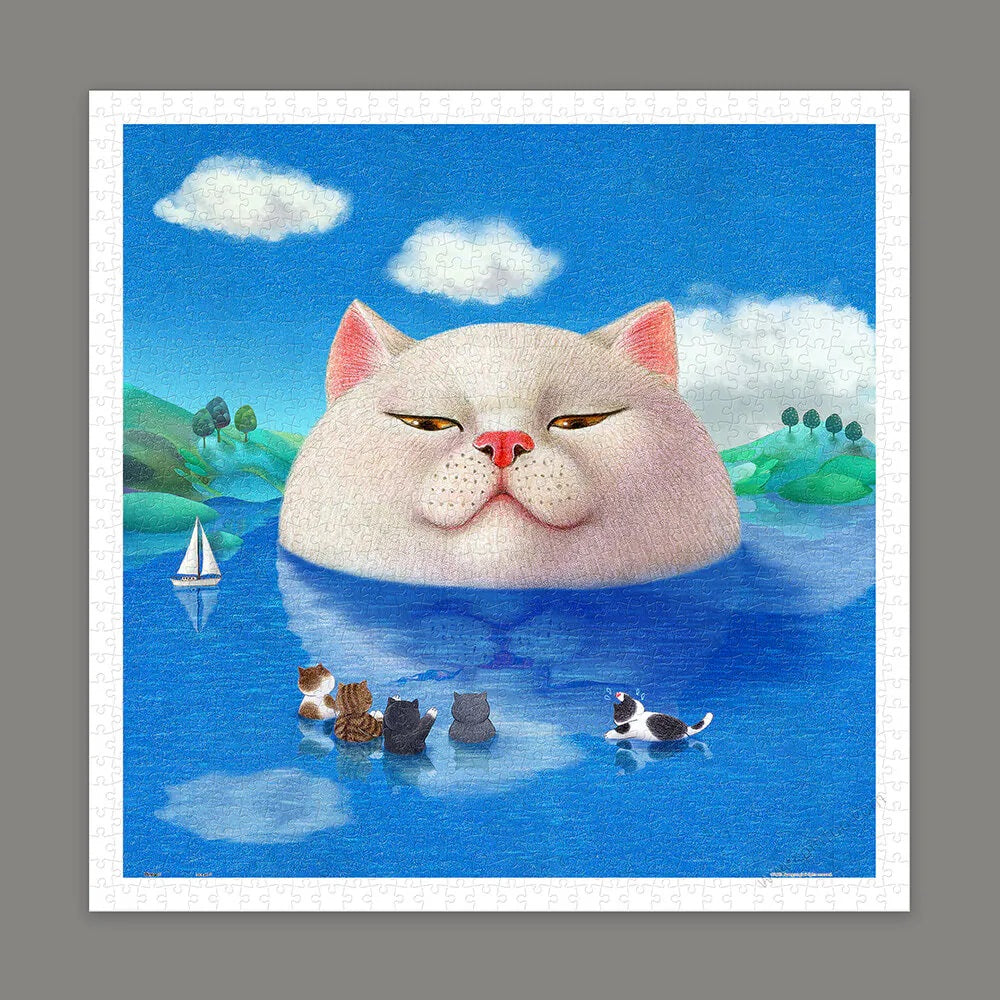 Pintoo Showpiece Puzzle 900 pcs | Nyangsongi - Meow Island (H4217)