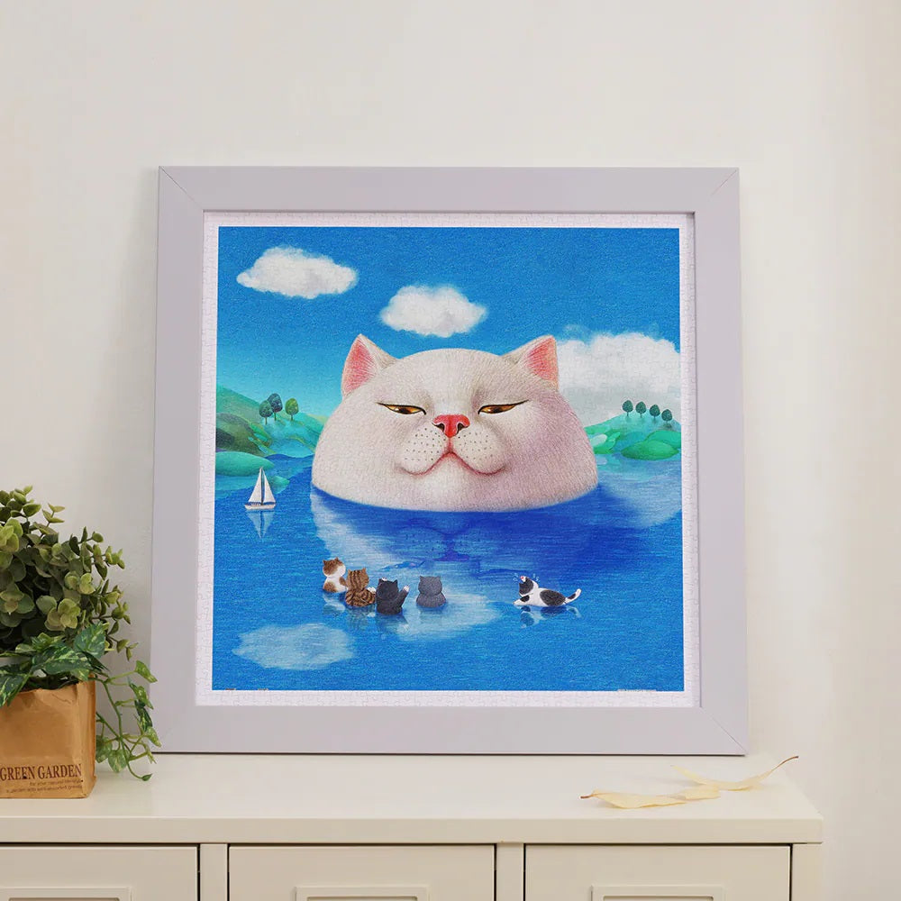 Pintoo Showpiece Puzzle 900 pcs | Nyangsongi - Meow Island (H4217)