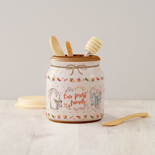 Puzzle Medium Jar - Rabbit and Squirrel (96 pcs)