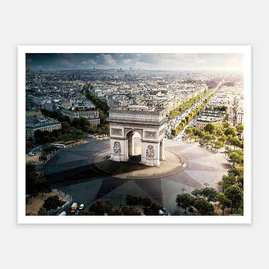 HenryDo - Aerial Photography - Arc De Triomphe, Paris (1200 pcs)