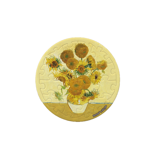 Pintoo Puzzle Magnet - Vincent van Gogh - Sunflowers, 1888 (16 puzzle pcs) | JK