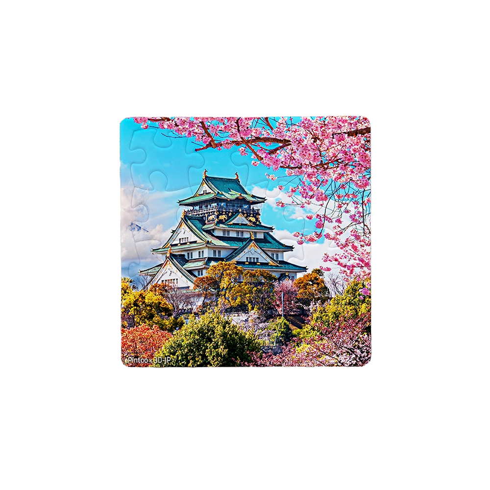 Pintoo Puzzle Magnet - Osaka Castle (16 puzzle pcs) | JK