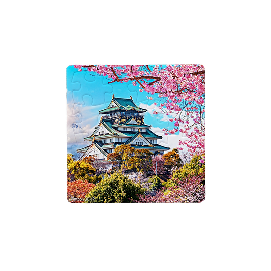 Pintoo Puzzle Magnet - Osaka Castle (16 puzzle pcs) | JK