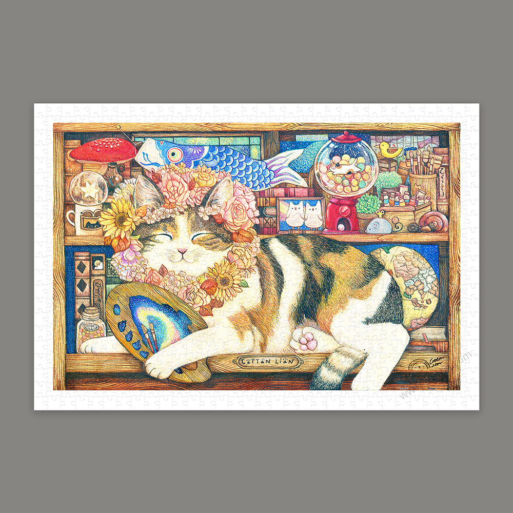 Cotton Lion - Cat Artist (600 pcs)