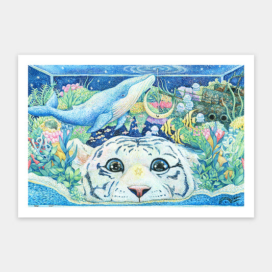 Cotton Lion - White Tiger's Aquarium world (600 pcs)