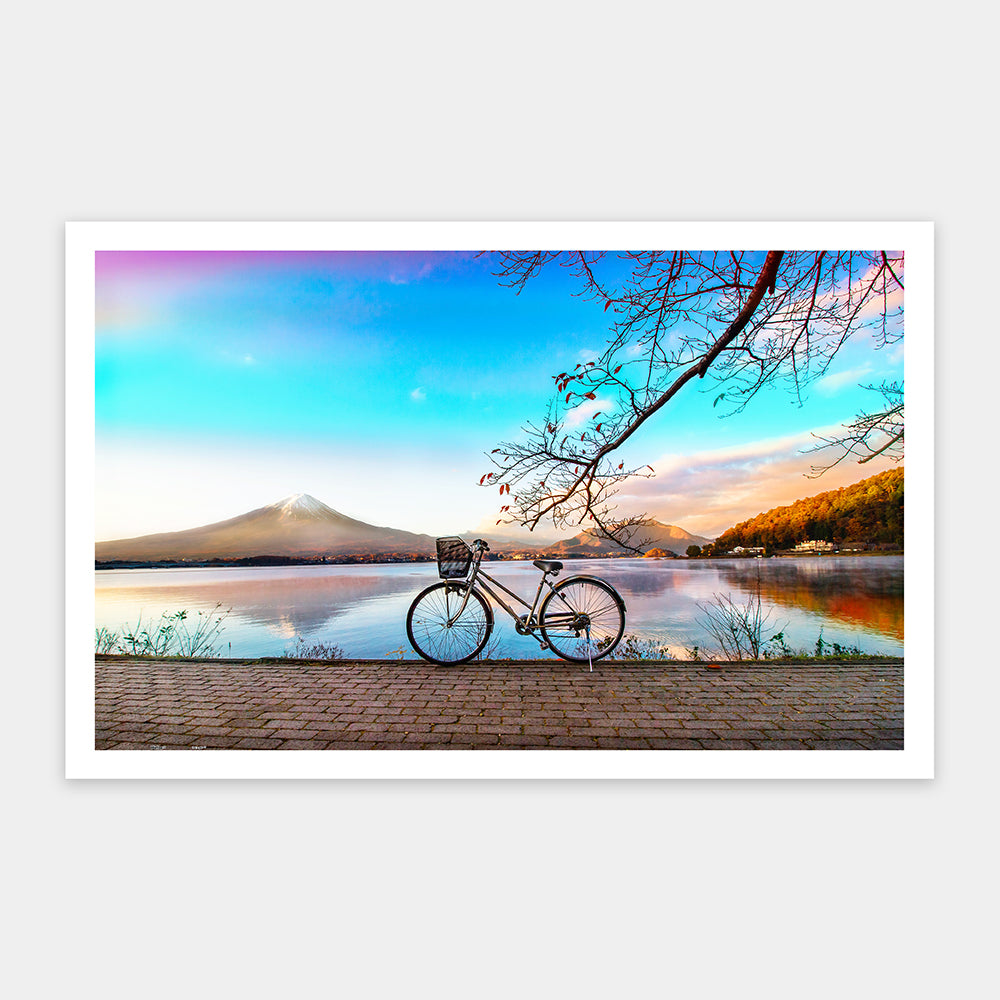 Bicycle Trip Collection - Bicycle by the Serene Lake