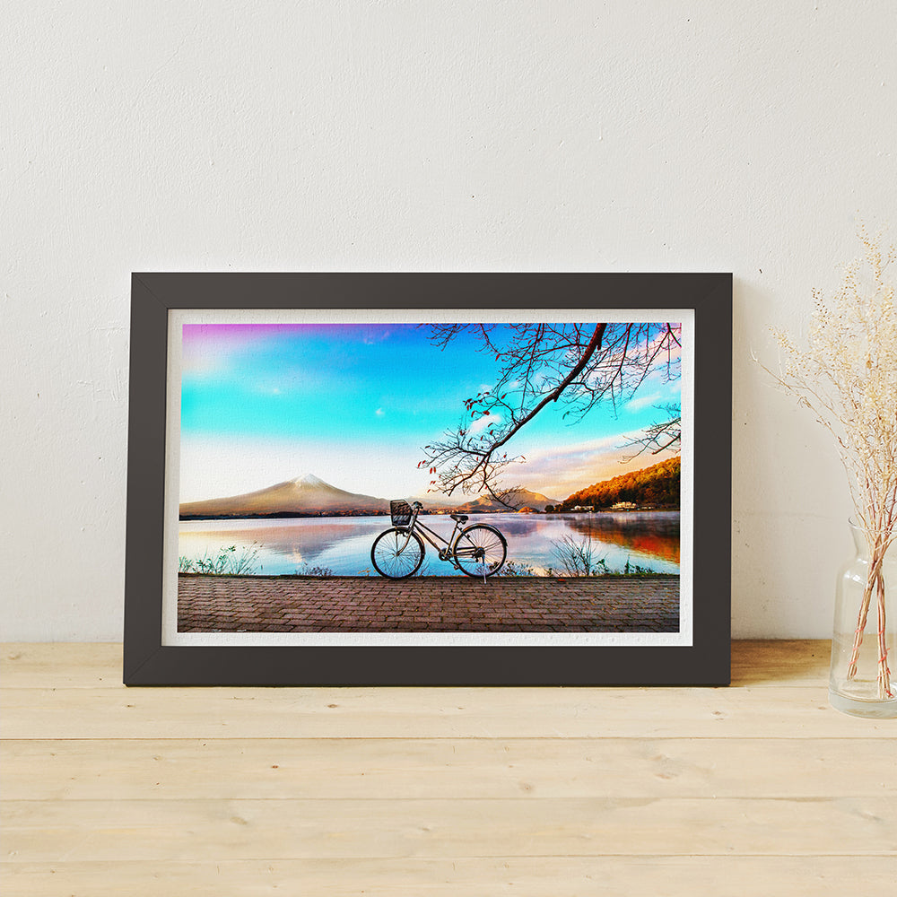 Bicycle Trip Collection - Bicycle by the Serene Lake