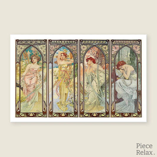 Alphonse Mucha - The Times of the Day (1000 pcs)